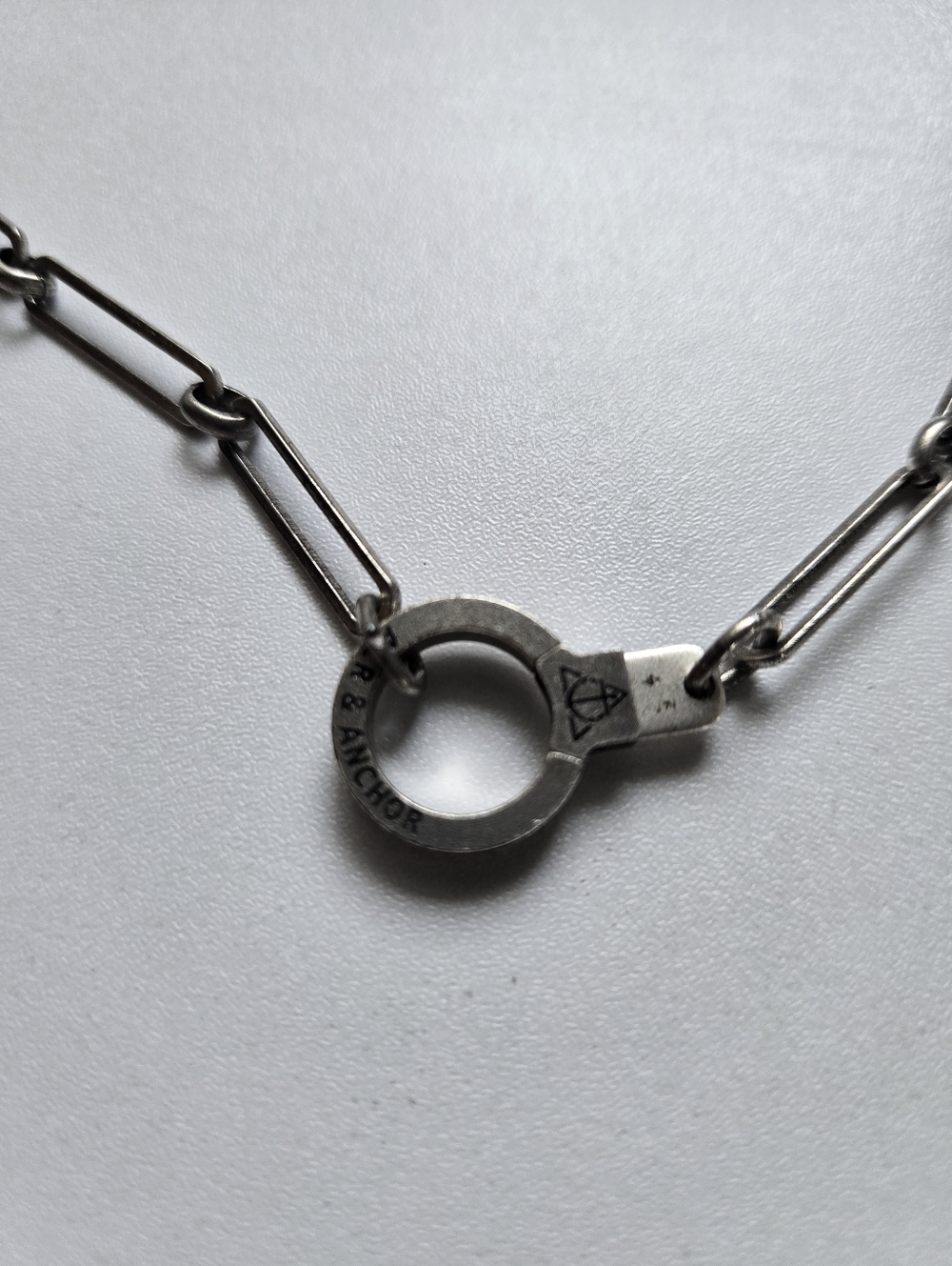 Air & Anchor Cuff Keeper Necklace - Picture 2 of 2